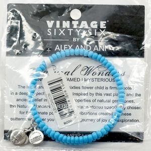 Alex and Ani Vintage 66 Sea Canopy Beaded Wrap Bracelet